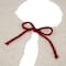 Glitzhome® 52" Knitted White Christmas Tree Skirt with Red Trim & Pom Pom